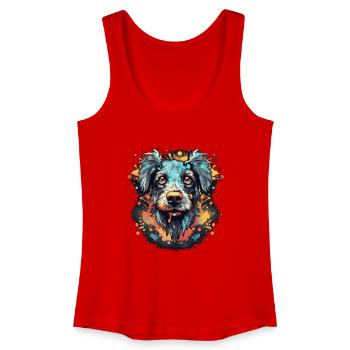 Chien - Débardeur bio Femme - rouge - Devant