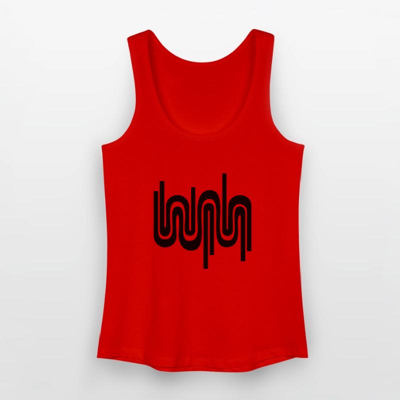 Abstract wave / 70s pattern Women’s Organic Tank Top