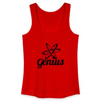 genius - Women’s Organic Tank Top - red - Front