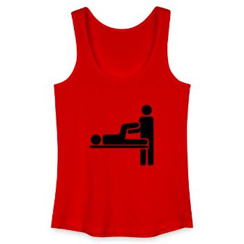 Physiotherapeut - Frauen Bio Tank Top - Rot - Vorne