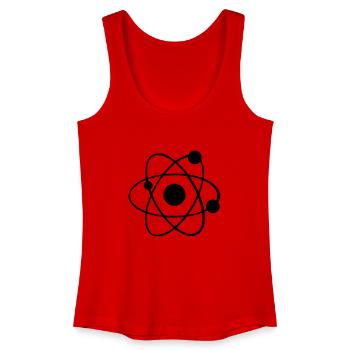 Atom - Frauen Bio Tank Top - Rot - Vorne