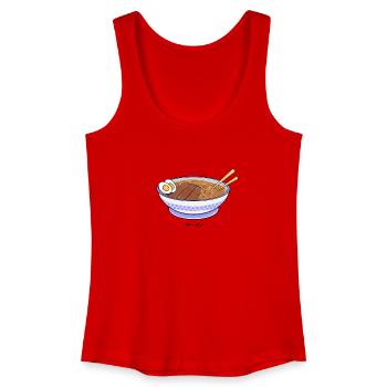 Bol de Ramen Traditionnel Japonais - Débardeur bio Femme - rouge - Devant