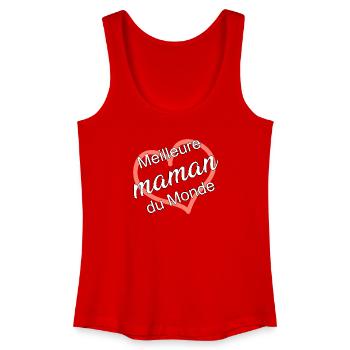 Meilleure Maman du Monde - Débardeur bio Femme - rouge - Devant