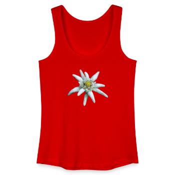 Edelweiss alpin - Débardeur bio Femme - rouge - Devant