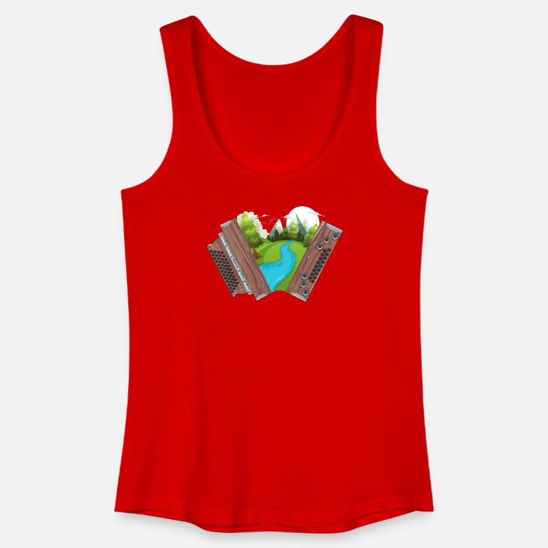 Styrian Harmonica Home | ZiachON! - Women’s Organic Tank Top - red