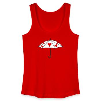 Umbrella Umbrellas Umbrellas Umbrella Weather - Women’s Organic Tank Top - red - Front