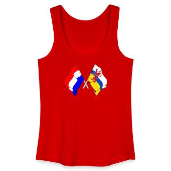 Drapeau des Pays-Bas Limbourg croisé - Débardeur bio Femme - rouge - Devant