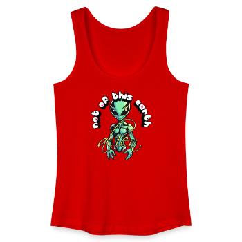 Nicht von dieser Erde: und einzigartiger Außerirdischer - Frauen Bio Tank Top - Rot - Vorne