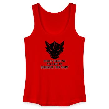 Generated by the Basilisk - Frauen Bio Tank Top - Rot - Vorne