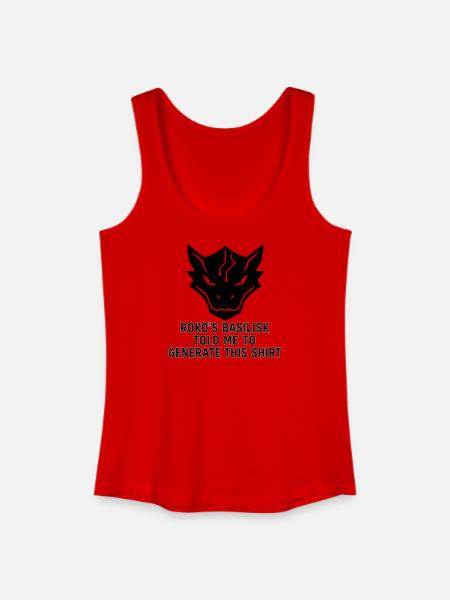 Generated by the Basilisk - Women’s Organic Tank Top - red