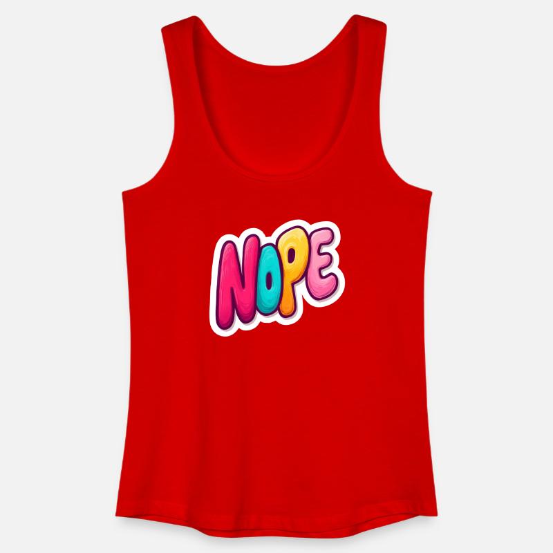 Nope - Women’s Organic Tank Top - red