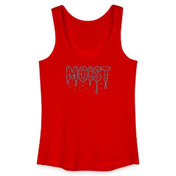 feucht - Frauen Bio Tank Top - Rot - Vorne