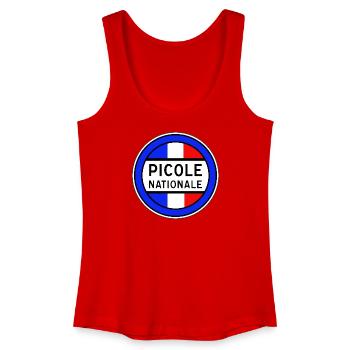Picole Nationale nouveau design - Débardeur bio Femme - rouge - Devant