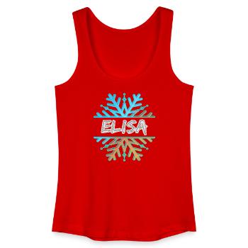 Elisa Elisa - Frauen Bio Tank Top - Rot - Vorne