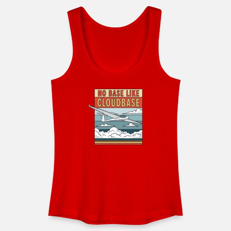 No Base Like Cloudbase - Women’s Organic Tank Top - red
