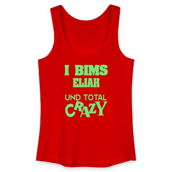 Elijah as a given name - Women’s Organic Tank Top - red - Front
