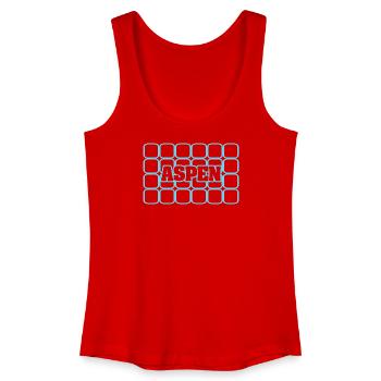 Maennername Aspen - Frauen Bio Tank Top - Rot - Vorne