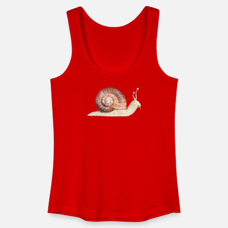 snail - Women’s Organic Tank Top - red