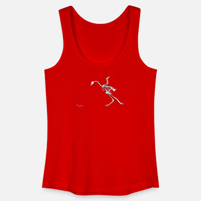 Skeleton Hen - Women’s Organic Tank Top - red