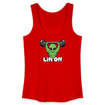 Alien Power Lift - Women’s Organic Tank Top - red - Front