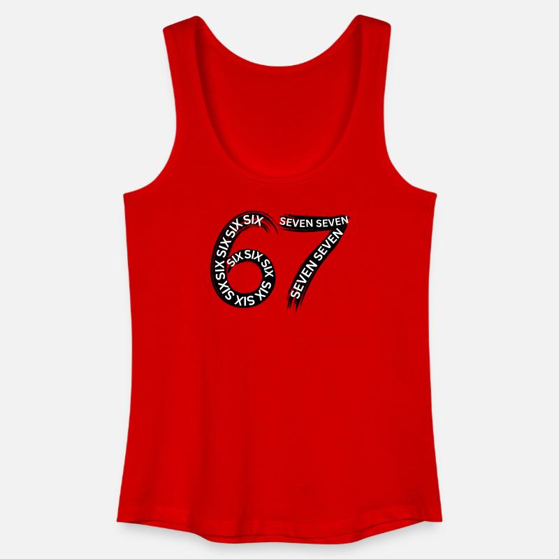 Meme di Sei Sette Bambini 6 7 - Top da donna ecologico - rosso