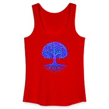 Arbre de vie - Débardeur bio Femme - rouge - Devant