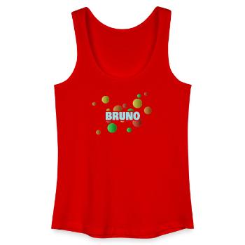 Bruno - Frauen Bio Tank Top - Rot - Vorne