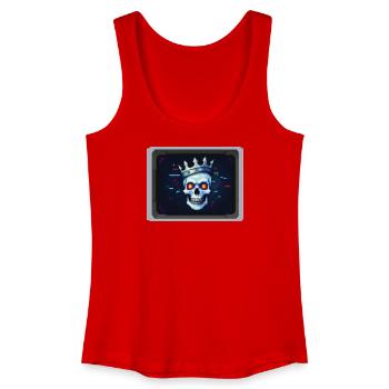 PIXEL PIRATE – Geek & Science-Fiction - Frauen Bio Tank Top - Rot - Vorne