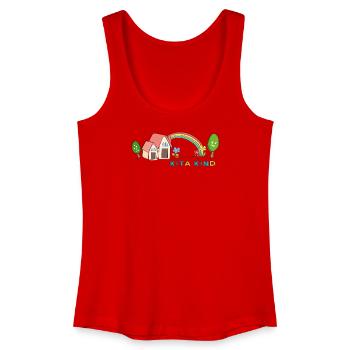 Crèche Enfant Arc-en-ciel - Débardeur bio Femme - rouge - Devant