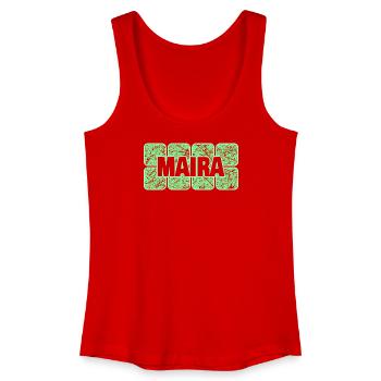 Maira comme prénom - Débardeur bio Femme - rouge - Devant