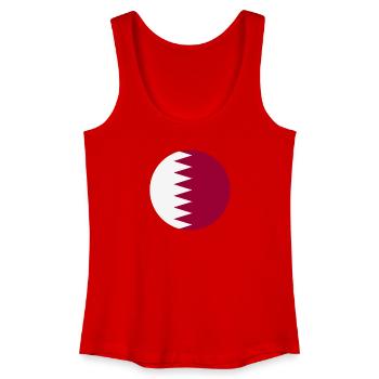 Drapeau rond du Qatar - Débardeur bio Femme - rouge - Devant