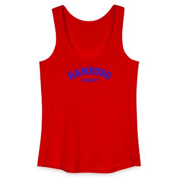 Hamburg Arch Kollegestil Shirt - Frauen Bio Tank Top - Rot - Vorne