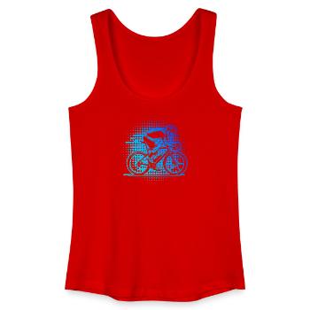 Roadbike motif with recognition value - Women’s Organic Tank Top - red - Front