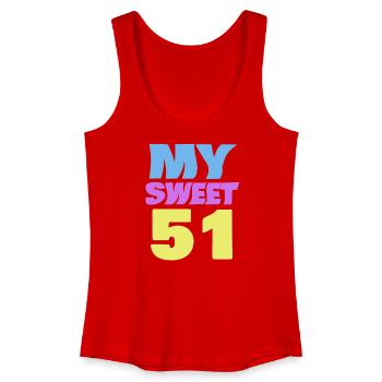 51 - Frauen Bio Tank Top - Rot - Vorne