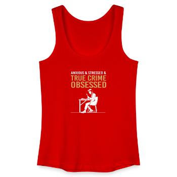 True Crime Krimi - Frauen Bio Tank Top - Rot - Vorne
