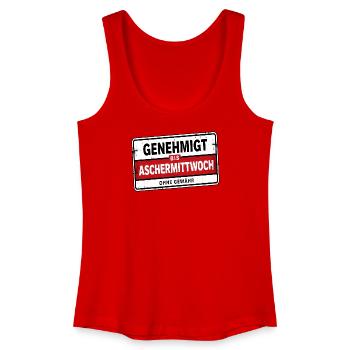 Satire approuvée jusqu’au mercredi des Cendres - Débardeur bio Femme - rouge - Devant