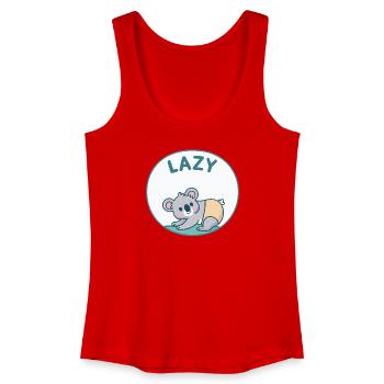 Kawaii-Pastell-Faultier-Koala - Frauen Bio Tank Top - Rot - Vorne