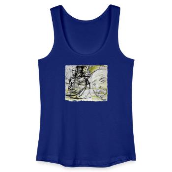 An old man remembers - Women’s Organic Tank Top - royal blue - Front