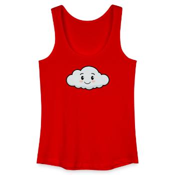 Cuddly cloud friend - Women’s Organic Tank Top - red - Front