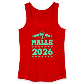 Palmen Flair Mallorca 2026 - Frauen Bio Tank Top - Rot - Vorne