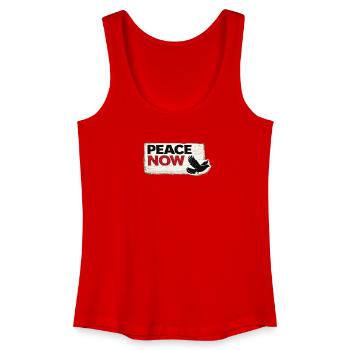 War No More – Sticker Peace & Humanity - Women’s Organic Tank Top - red - Front