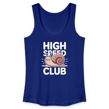 Escargot de club à grande vitesse - Débardeur bio Femme - bleu roi - Devant