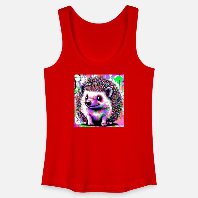 Igel - Frauen Bio Tank Top - Rot