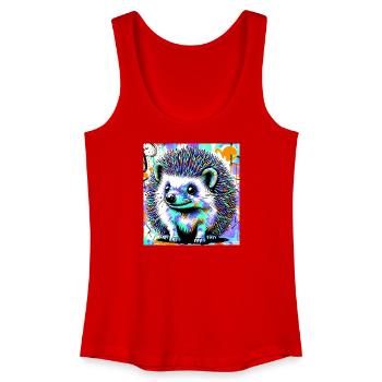 hedgehog - Women’s Organic Tank Top - red - Front
