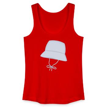Pastel Bucket Hat with Chin Strap - Women’s Organic Tank Top - red - Front