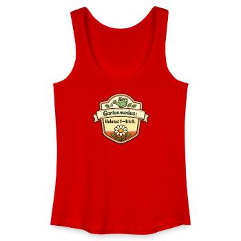 Gartenmodus Unkraut 1–Ich 0 - Frauen Bio Tank Top - Rot - Vorne