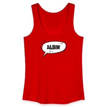 Albin - Frauen Bio Tank Top - Rot - Vorne