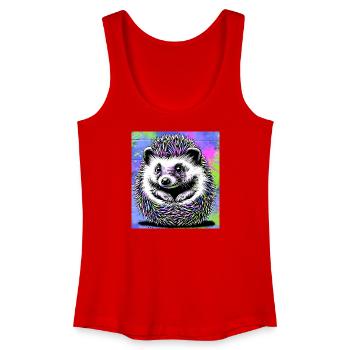 hedgehog - Women’s Organic Tank Top - red - Front