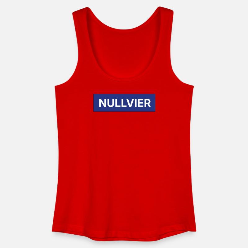 Nullvier Boxlogo - Frauen Bio Tank Top - Rot