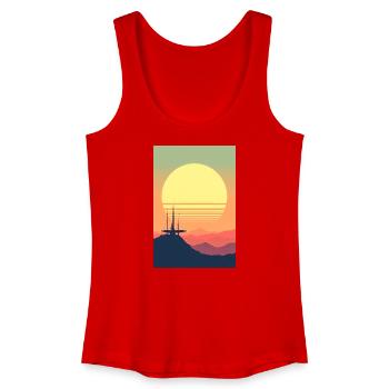 A New Age of Space Has Begun - Women’s Organic Tank Top - red - Front